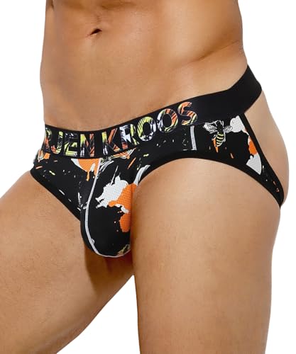 Arjen Kroos Men's Breathable Mesh Jock Strap Athletic Supporter Underwear Sexy Camo Gym Jockstrap