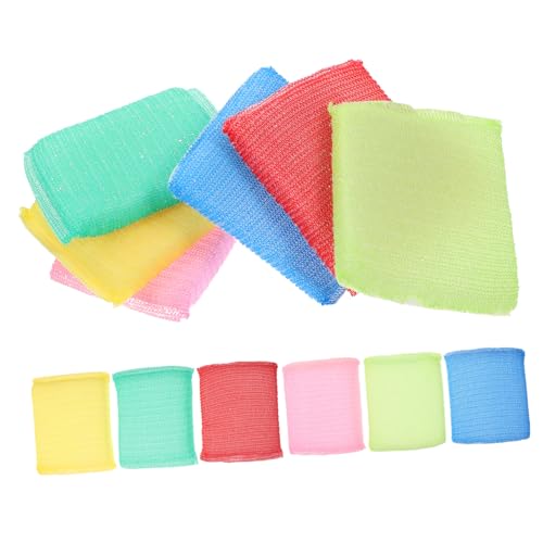 ANDRESLAD 12pcs Kitchen Cleaning Sponges Non Scratch Nylon Scrubbing Pads for Dishes and Hard Surfaces Soft Sink Sponges Colors for Stain Removal and Daily Use