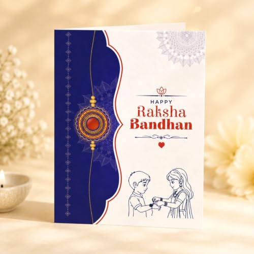 Image of Periapt Rakhi for Brother Set of 5 - Stylish Silver Colour Mix Design Rakhi with Pooja Coin, Greeting Card & Tilak Set | Traditional Rakhi Gift Combo for Raksha Bandhan (K1 1063)