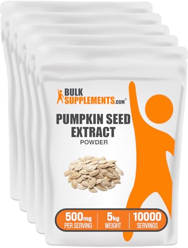 Image of BulkSupplements.com Pumpkin Powder - Pumpkin Supplement, Powdered Pumpkin for Digestive Support - Superfood Supplement & Gluten Free, 5g per Serving, 1kg (2.2 Pound) (Pack of 5)