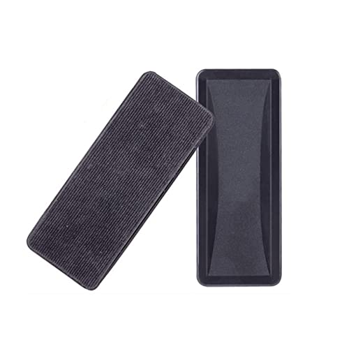 Amacoam Brosse Effaceur Magnétique, 2 Pièces Creative éponge Magnétique Pour Tableau Blanc/Tableaux Noir/Tableau Magnétique/Chalk Board, Fournitures de Bureau (Noir)