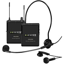 Anleon MTG-200 Wireless Tour Guide System Simultaneous Interpretation Church Translation System 1 Transmitter 1 Receiver