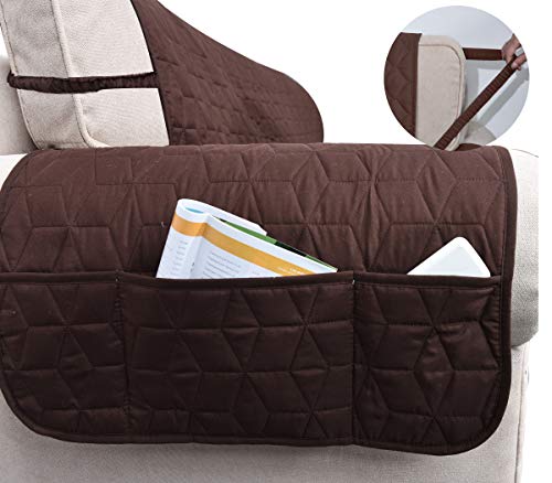 Ameritex Waterproof Nonslip Recliner Cover Christmas Decor Stay In Place, Dog Couch Recliner Cover Furniture Protector For Pets And Kids (Chocolate, 23'') #TOP3