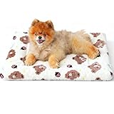 Utilisations Multiples : Ce couverture animaux peut être placé dans un panier pour chien, un panier pour chat ou une cage, Il peut être utilisé seul ou posé au sol pour que votre chien puisse se reposer à tout moment, Il peut également être placé sur un canapé ou un lit, dans un siège auto ou une cage de transport, ou même comme tapis de sol temporaire lors d'un pique-nique en plein air, Ce couverture pour chiens permet à votre animal de se détendre et de se sentir à l'aise dans un environnement inconnu