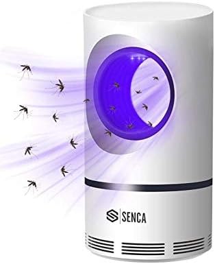 SENCA Electric Indoor Mosquito Trap, Mosquito Killer Lamp with USB Power Supply and Adapter, Suction Fan, No Zapper, Child Safe