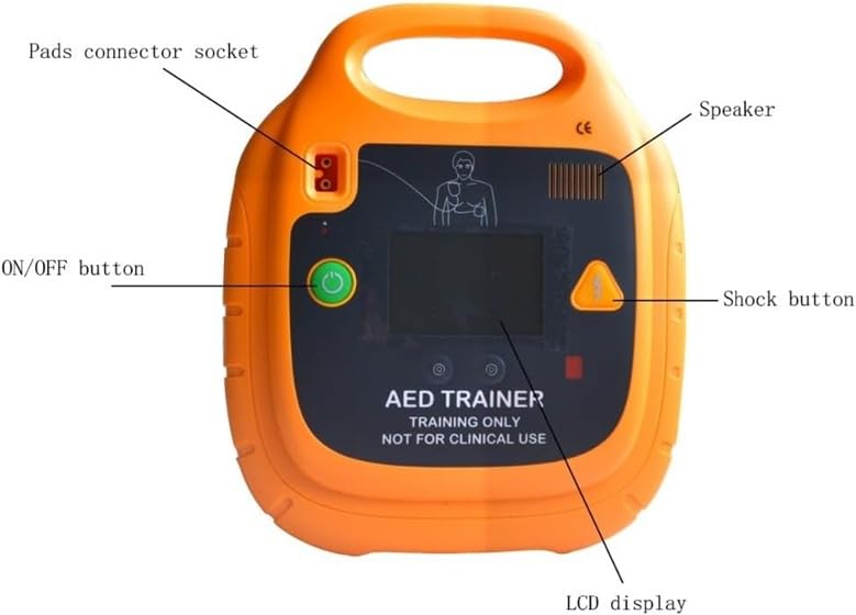AED Trainer XFT-120C+ Kit de formation de premiers soins Défibrillateur Machine d'enseignement CPR Unité de premiers soins Commandes vocales Anglais Français Espagnol Allemand Néerlandais Danois