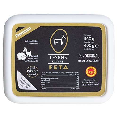 Lesbos Käserei - original Feta - 400g in Lake Cover
