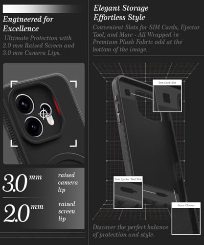 Image of WOW IMAGINE Back Case Cover for Oppo Reno 15 5G | Soft Matte Silicone MagSafe Design (MagSafe Not Supported) | Slim Fit & Shockproof | Camera Protection Bumper Cover (Black)