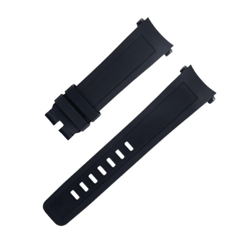 Bracelet montre 22mm caoutchouc anti-poussière incurvé pour Aquatimer