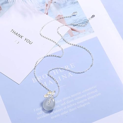 Collier pour femmes pierre précieuse goutte d'eau cadeau idéal - 6