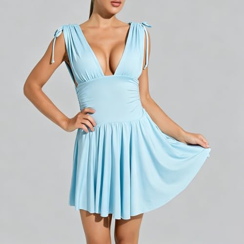 Robe plissée sans manches moderne chic décontractée été