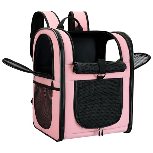 apollo walker Mochila para perros y gatos para mascotas pequeñas (capacidad de carga 2-15 kg) – Respaldo acolchado para perros, bolsa de malla transpirable, mochila para animales para senderismo