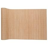 SUPVOX Tapete de Bambú Natural Cortable 30 Cm Ancho, Resistente al Calor, Mantel para Mesa de Comedor y Cocina, Decoración Versátil para Té y Buffet, Cubierta de Mesa 2 Metros