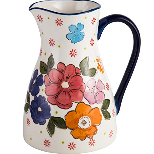 Keramik Krug Vase Vintage Französisch geprägt Keramik Blumenvase Herz Krug (Vasen C) Cover