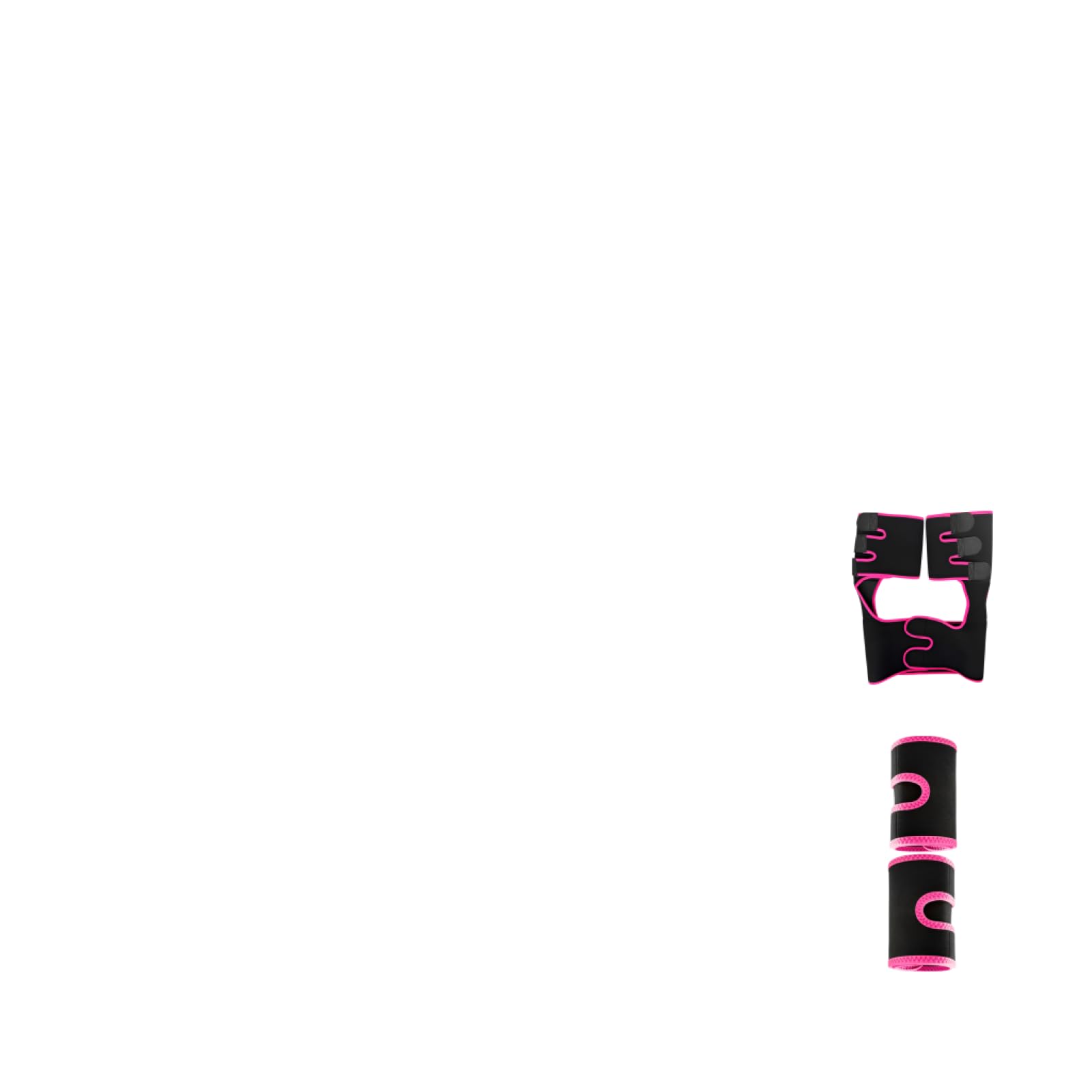 3-in-1 Taillentrainer-Gürtel, Neopren-Oberschenkel-Kompressionsmanschette und Hüftformer mit verstellbaren Gurten, wärmefördernd, rutschfest, für Taille und Oberschenkel, Damen und Herren