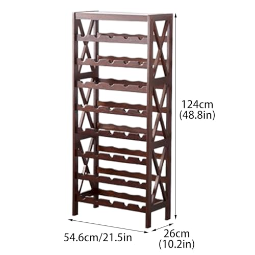 Soporte para botellas de vino de madera 54.6x26x124cm miniatura 2