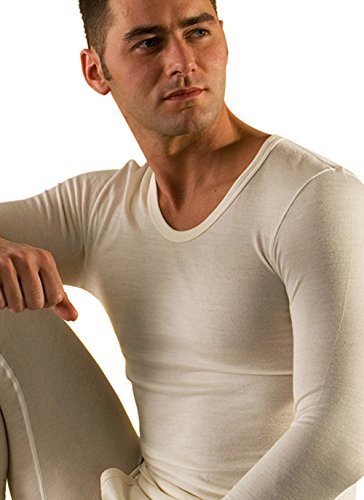 Hocosa Organic Merino Wool Long-Underwear Shirt, Round-Neck, Unisex, Sport2