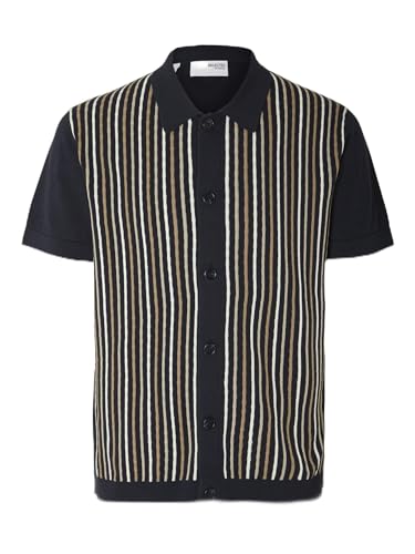 Polo en tricot à manches courtes Selected Homme pour un style casual chic au quotidien