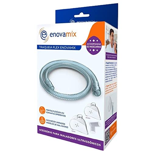 Traqueia para inaladores nebulizadores com 2 mascaras