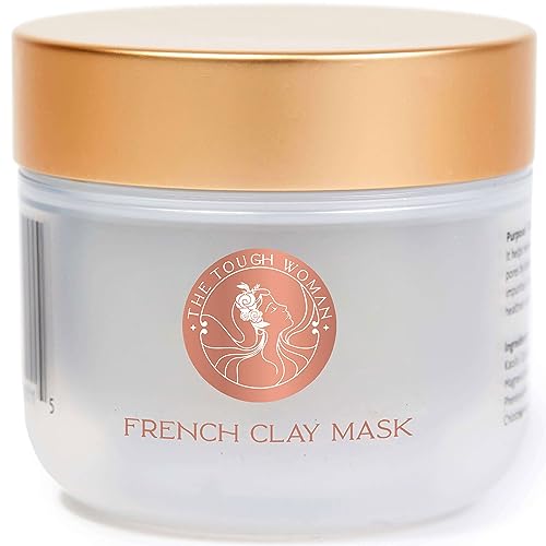 The Tough Woman Detox Green Clay Mask for Face - 3-Clay Blend with Kaolin Volcanic Clay - Deep Pore Cleansing, Removes Excess Oil, Tightens Pores, Brightens Dark Spots - Oil-Free, Paraben-Free