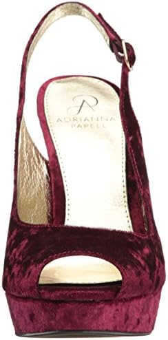Adrianna Papell Women's Rita Platform, Chianti Velvet, 6.5 Medium US | Image 1