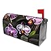 Purple Orchids Print Magnetic Mailbox Cover,Durable Stylish Standard Mailbox Covers Easy to Install for All Seasons
