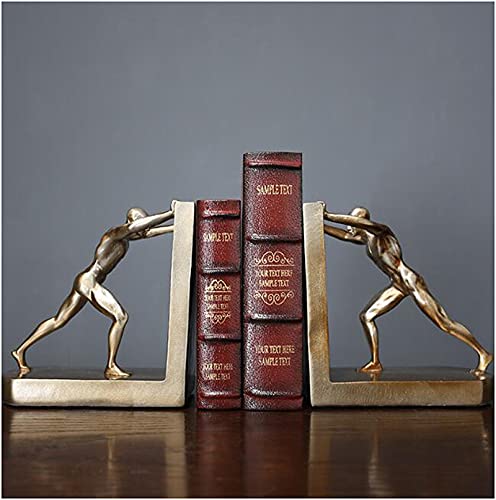 Fhuili Heavy Duty Bookend - Creative Bookends Book Shelf Decorative Bookends Office Decoration Home Study Desktop Model For Office Storage Box Student Bookshelf #TOP3