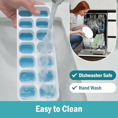 Bandejas de Hielo de Silicona 4 Piezas con Tapa miniatura 6