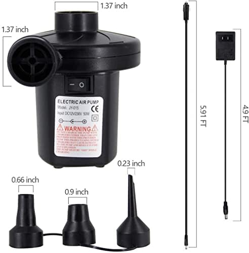 Electric Air Pump for inflatable UK Inflate/Deflate air pump AC 240V/DC 12V(car Lighter use) Electric Quick-Fill Air Pump/Blow up for Air Mattress Air Bed Paddling Pool Swimming Ring,Inflatables