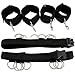 Wrist and Ankle Straps Adult Play Bed Restraint Bondaged Tie Downs Kit for Couples Under King Bed Leg Spreaders Bar Sex Ropes for Queen Size Beds Hand Cuff Set for Adult Bedroom Fuzzy Sweatshirt