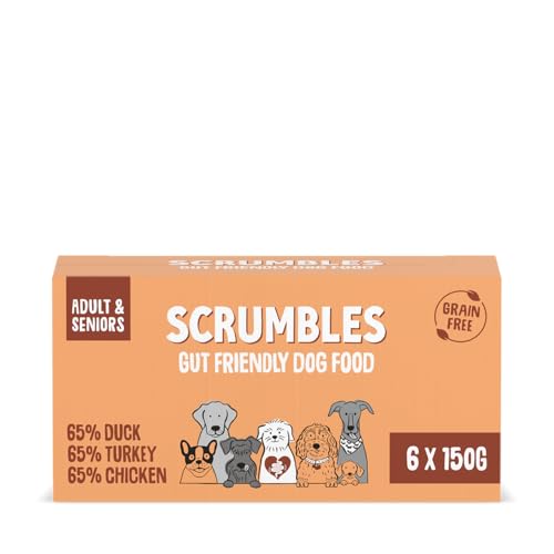 Scrumbles Natural Wet Dog Food Multipack, Grain Free, 6x 150g
