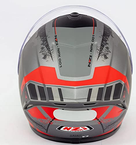 Capacete Nzi Trendy Canadian Antracite/Vermelho 60