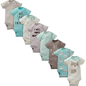 Gerber Baby 8-Pack Short Sleeve Onesie Bodysuits
