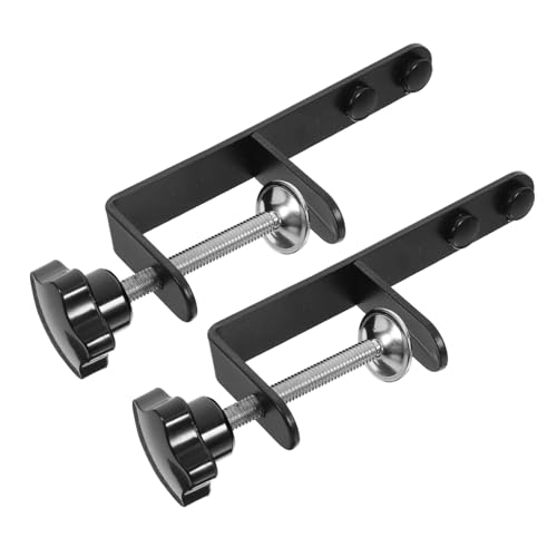 JEWEDECO Pegboard Desk Mounting Clamps 2pcs c Bracket Iron Desk Clamp Accessories Easy to Install