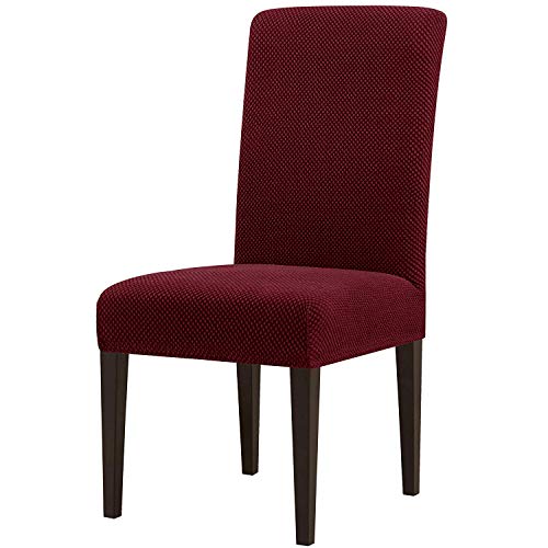 subrtex Jacquard Dining Room Chair Slipcovers Sets Stretch Furniture Protector Covers for Armchair