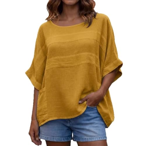 Tunique grande taille à manches 3/4 et empiècement patchwork unique - 5