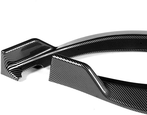 3 Pieces Front Bumper Lip Spoiler Splitter Side Body Kit Trim Protection Compatible with 2018-2023 Kia Stinger, 2019 2020 (Painted Carbon Style)