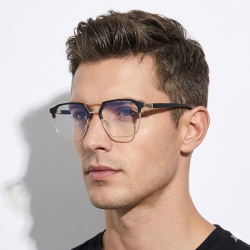 Image of Blue Light Filter Glasses Unisex Computer Eyewear for Men and Women Anti Glare Screen Protection Glasses for Laptop Mobile Gaming Work Reading Digital Eye Strain Relief Spectacles