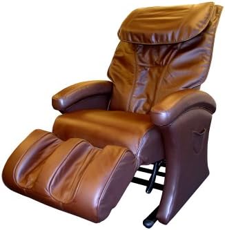 HX-5000 Luxury Shiatsu Massage Lounger, Brown Leather