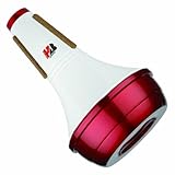 Humes and Berg Stonelined Straight Red/White Aluminum Euphonium Mute (265)