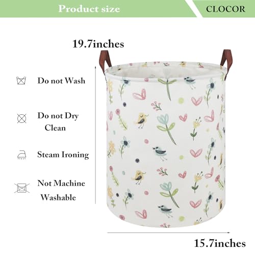 Image of CLOCOR Kids Laundry Basket,Waterproof Baby Nursery Hamper,Collapsible Fabric Storage Container,Toys Bin,Room Decor,Gift Basket(Painting