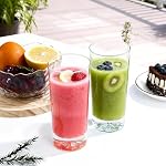Drinking Glasses Set of 6, 16oz Glass Cups with Wide Mouth Design,Water Glasses for Bar Glassware, Premium Tall Glasses Drinking Set for Water, Beer, Juice and Cocktail, Unique Christmas Gifts