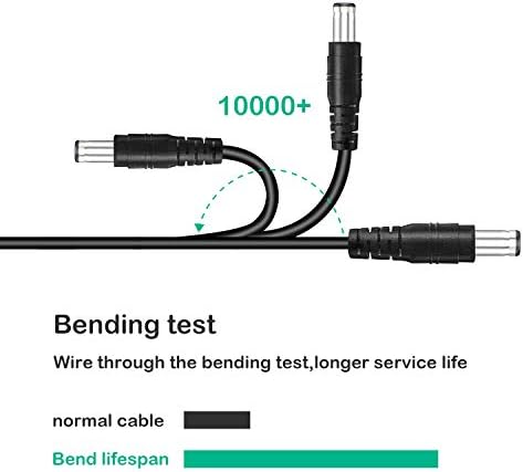 XINYUWIN USB To DC 5.5 x 2.1mm Power Cable With 4 Connectors(5.5x2.5, 4.0x1.7, 3.5x1.35, 2.5x0.7mm) Compatible With Tablet, USB-HUB, Router, LED Lights, USB Speaker Etc.