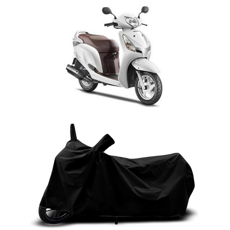 Image of DUFFEL-All Two Wheeler Bike /Scooty Body Cover Used for Aviator BS6 Heat Protectio /Water Resistance /UV-Rays /Birds Dropping /Scratchproof /Dust Proof /Waterproof All Variants [Black]