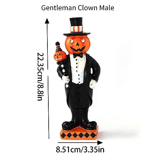 Halloween miniatuur hars pompoen pop - Gentleman pompoen hars ornamenten,Herbruikbare pompoenfiguren, Halloween-pompoenpop voor hotels Maxpo - Image 5