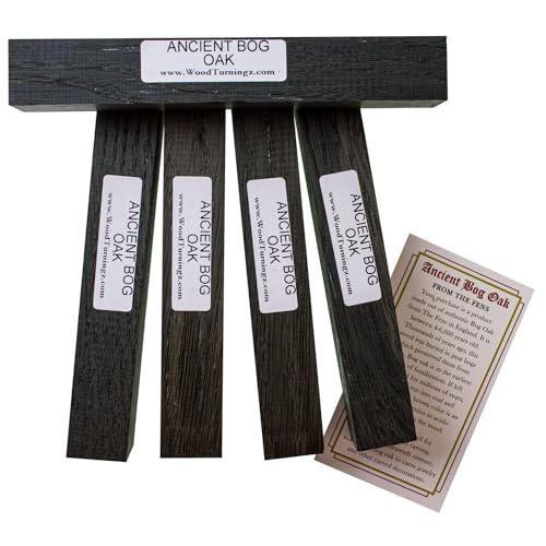 Ancient Bog Oak Wood Pen Blanks 5-Pack