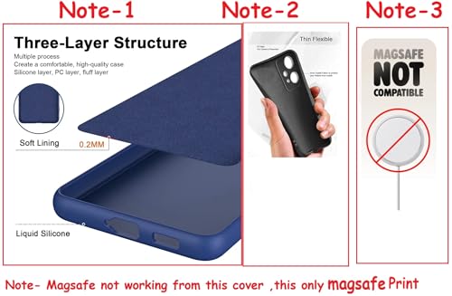 Image of Bintage Macc-Safe Print Rubber Candy TPU Cloth in-Side | Full Protect Matte Finish Soft Back Cover Case Compatible for Realme RMX5110 / Realme P4 - Blue