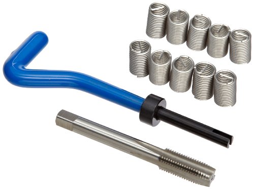 E-Z Lok EK50920 Metric Helical Threaded Insert Kit, 304 Stainless Steel, M10-1.25 Thread Size, 20 mm Installed Length (Pack of 10), Black