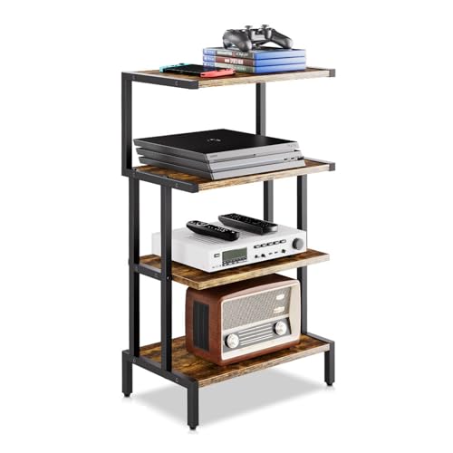 Support armoire multimédia ventilé avec 4 plateaux