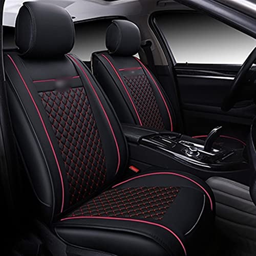 Housses de siège en cuir PU pour BMW Série 3 E90 F30 G20 noir et rouge